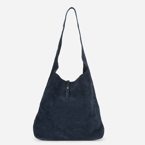 Parker Clay Handbags - Parker Clay navy suede hobo bag